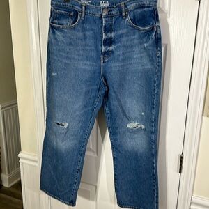 Women’s a.n.a. Size 14 highest rise straight jeans.